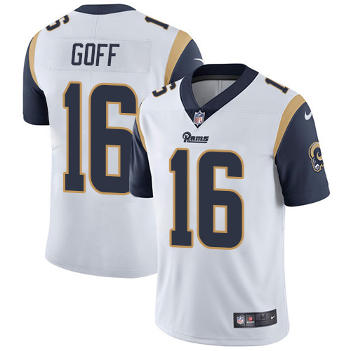 Nike Rams #16 Jared Goff White Men's Stitched NFL Vapor Untouchable Limited Jersey